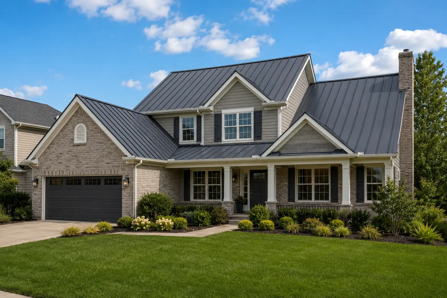 Completed Metal Roof