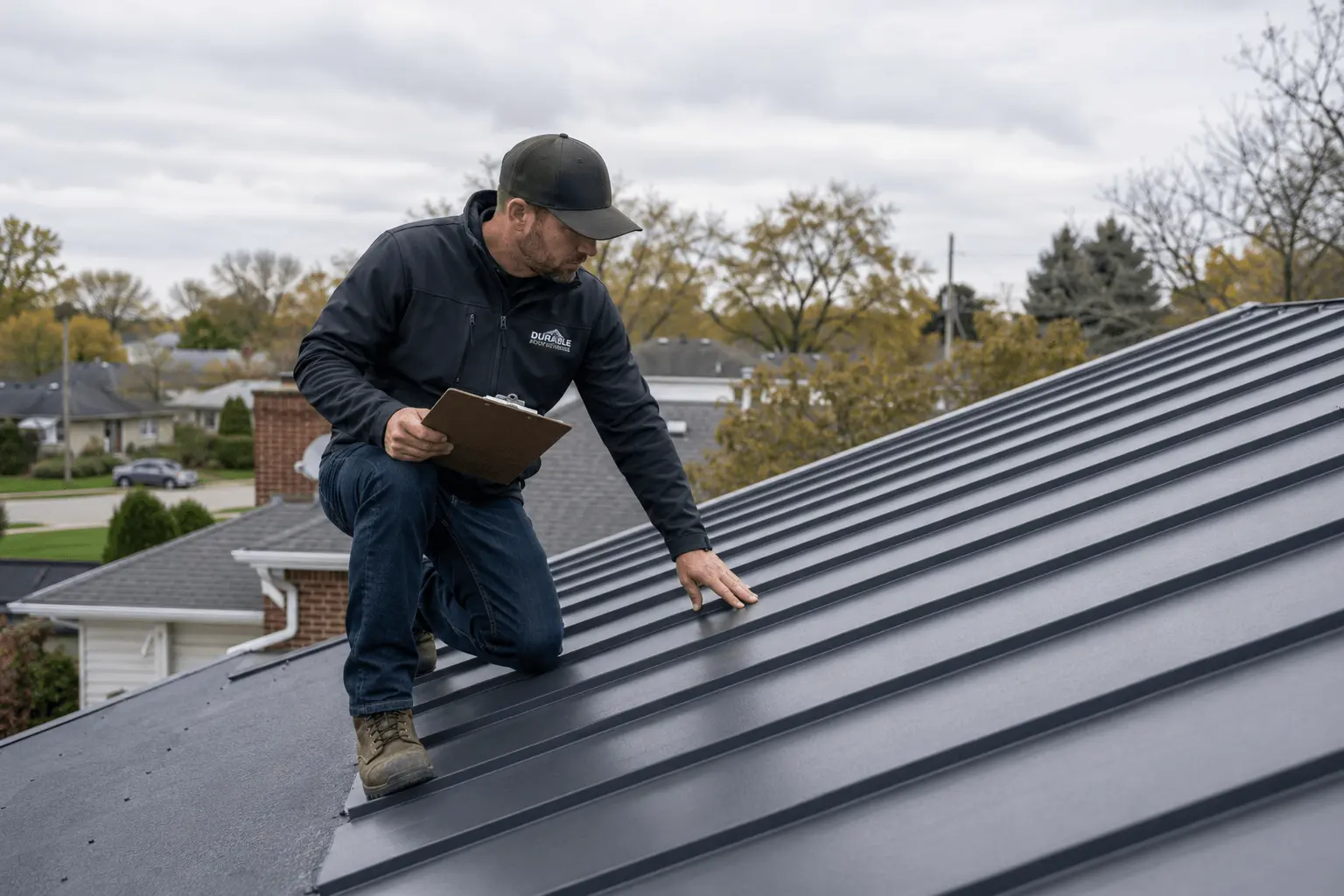 Metal Roof Repair Inspection